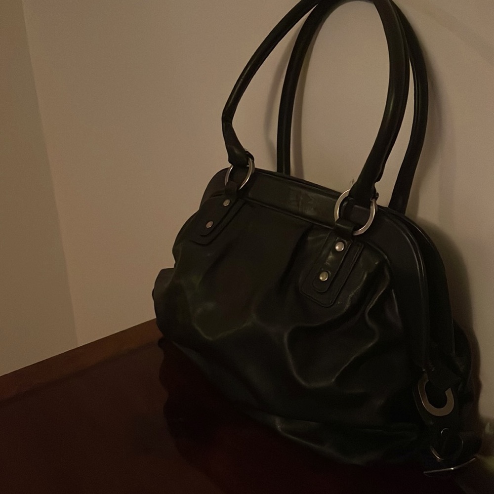 Hobo black Leather handbag